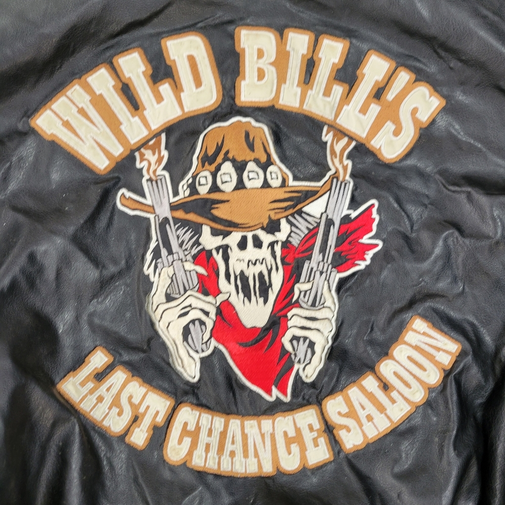 Steve and Barry's wild west saloon warren lotas style letterman jacket men's lar